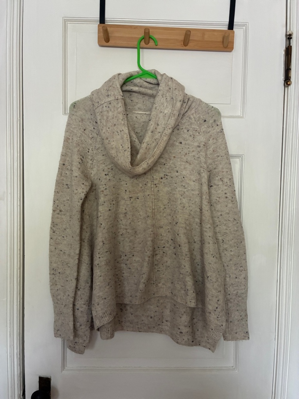 Jessica Simpson Speckled Cream Cowl Neck Sweater